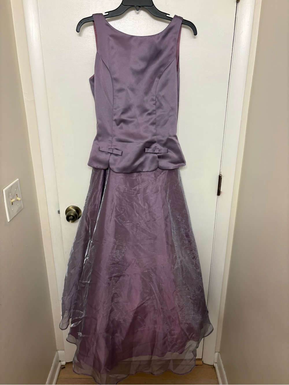 VTG 90s Dave & Johnny Whimsigoth Purple Satin Gown Y2K Fairy Homecoming Dress 10